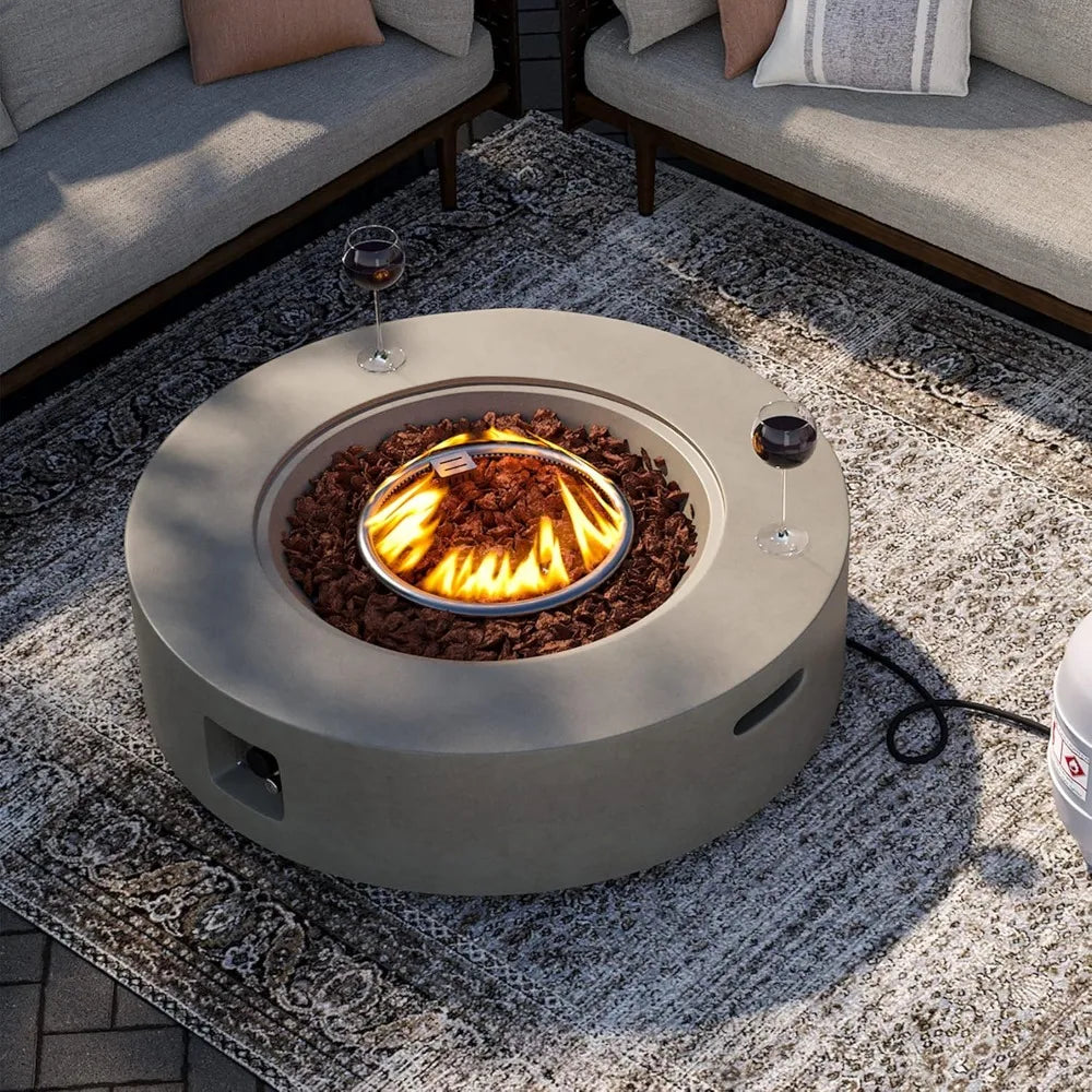 Outdoor 42" Propane Fire Pit Table