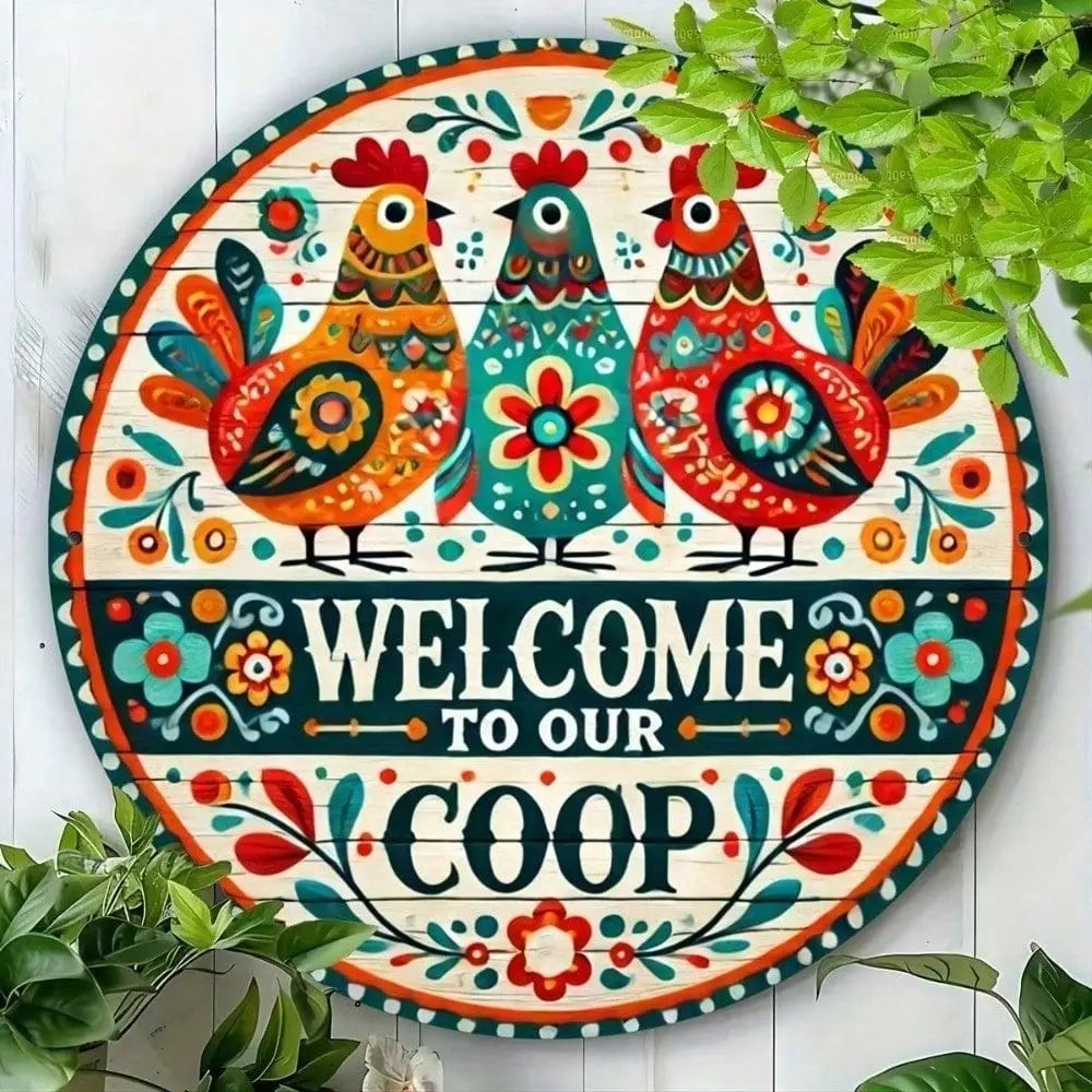 Welcome Signs 8x8 Inch