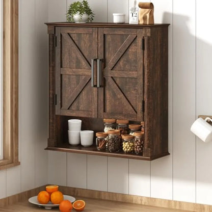 Farmhouse Bathroom Cabinet Wooden