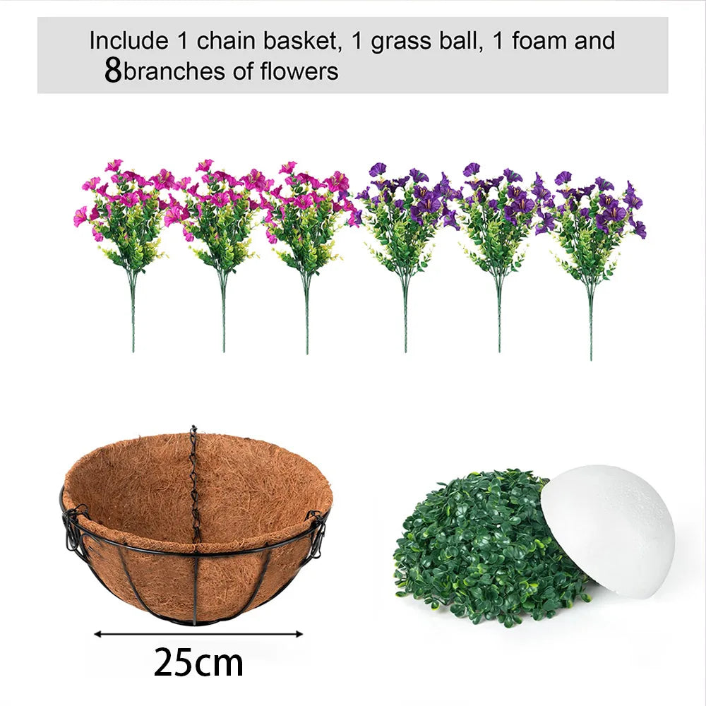 Hanging Morning Glory Basket