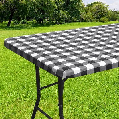 Elastic Waterproof Tablecloth Fitted Vinyl