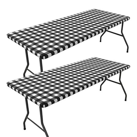 Elastic Waterproof Tablecloth Fitted Vinyl