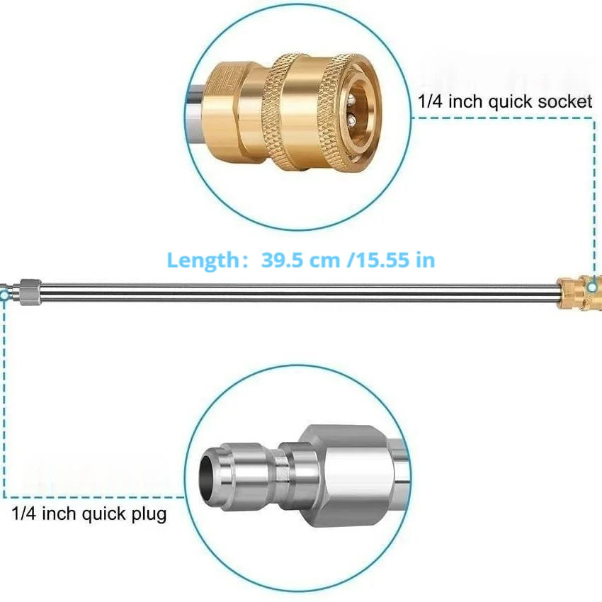 Stainless Steel Pressure Washer Extension Wand