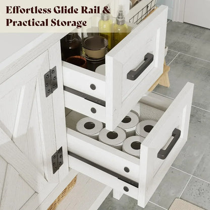 48” Farmhouse Bathroom Vanity with Sink