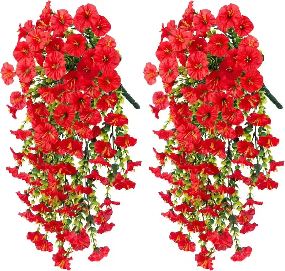 Artificial Morning Glory Hanging Flowers