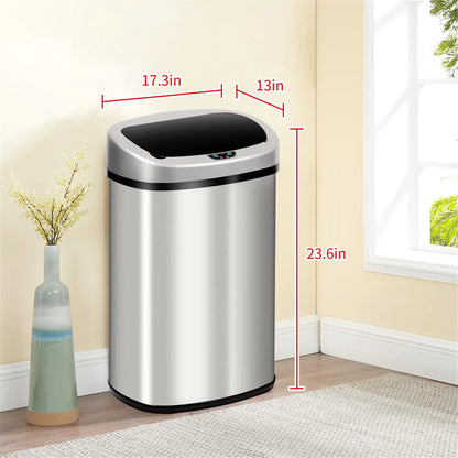 13-Gallon Kitchen Automatic Trash Can