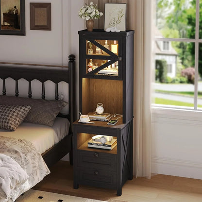 Farmhouse Bedside Nightstand