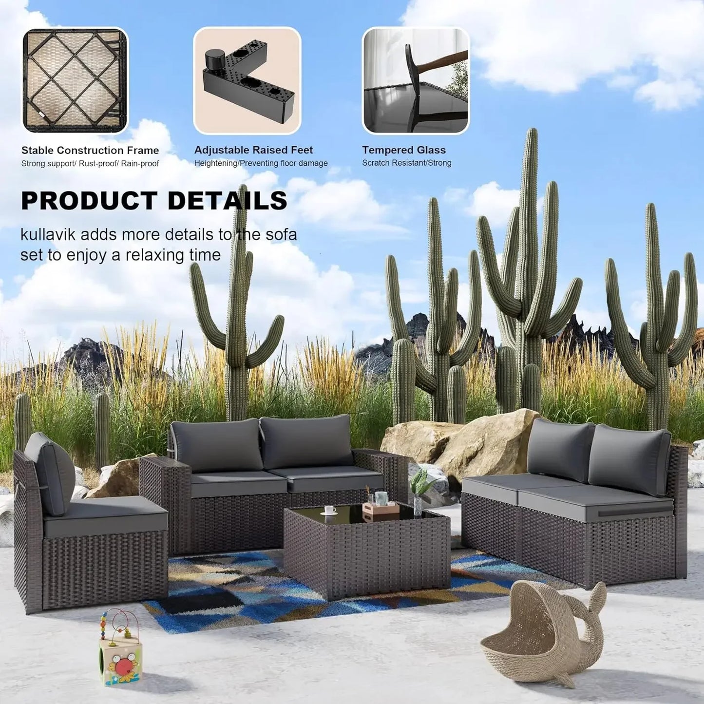 6PCS Outdoor Patio Furniture Set