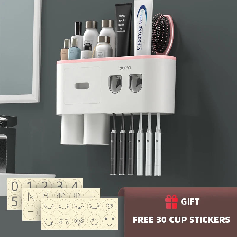 Toothbrush Holder / Toothpaste Dispenser