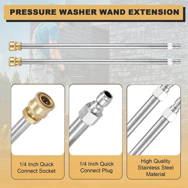 Stainless Steel Pressure Washer Extension Wand