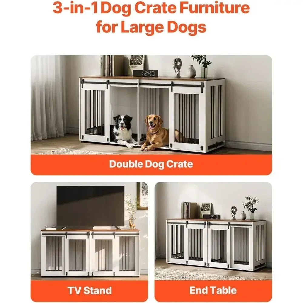 Double-Decker Dog Crate Furniture
