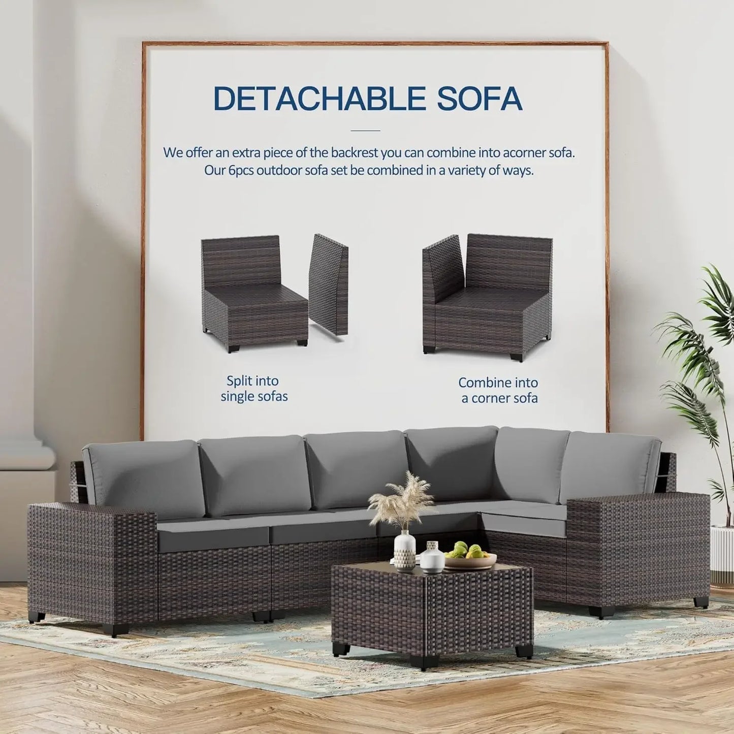 6PCS Outdoor Patio Furniture Set