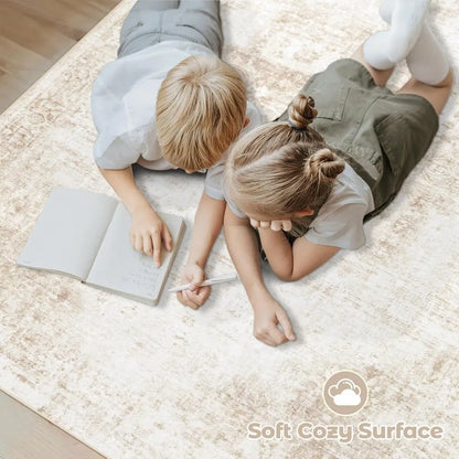 Area Rug, 9x12 Feet, Washable Non-Slip