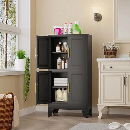 Tall Arched Cabinet w Glass Doors