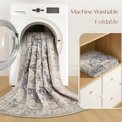 Washable 9x12 Oriental Rug