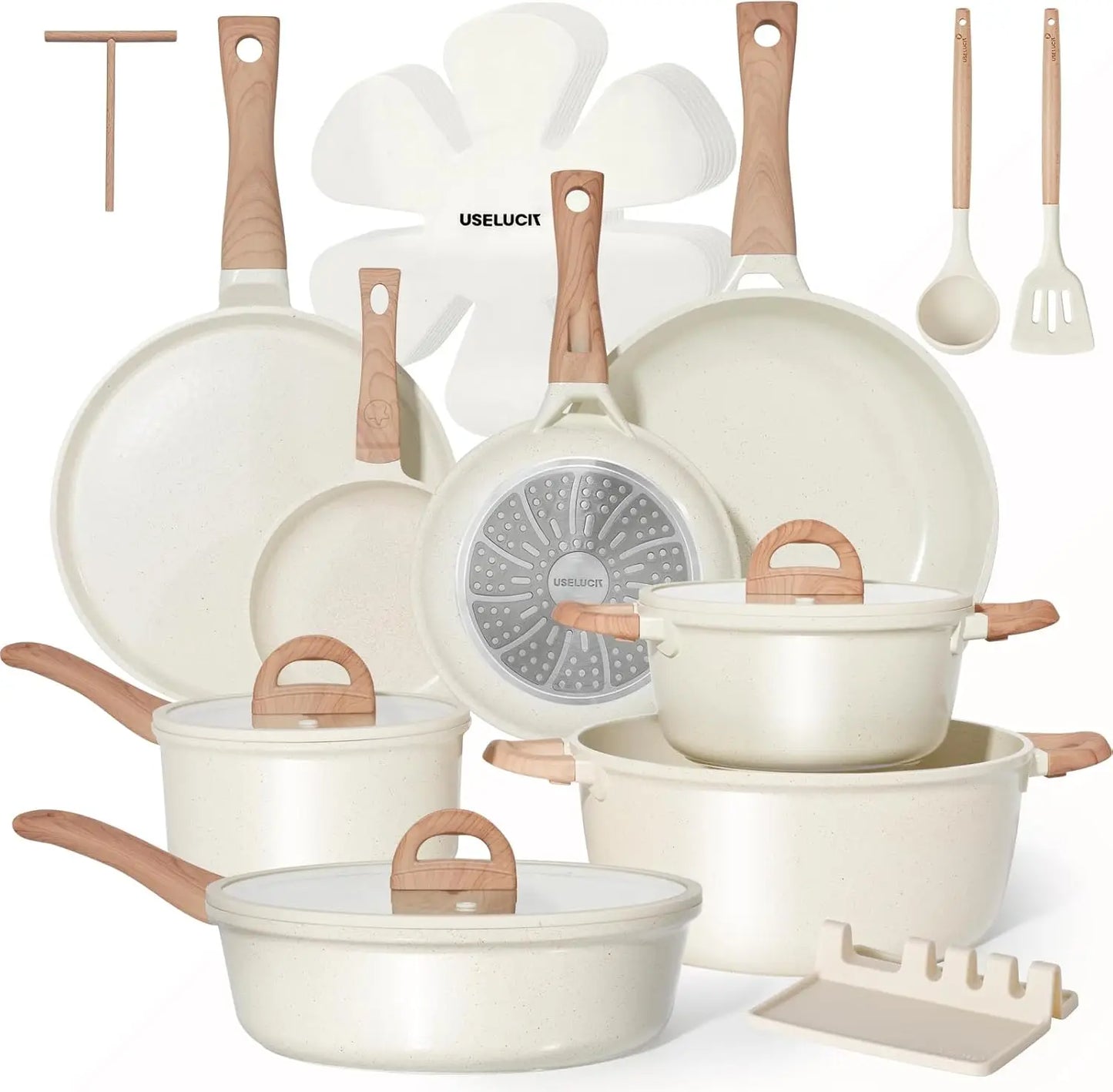 22-Piece Ceramic Cookware Set