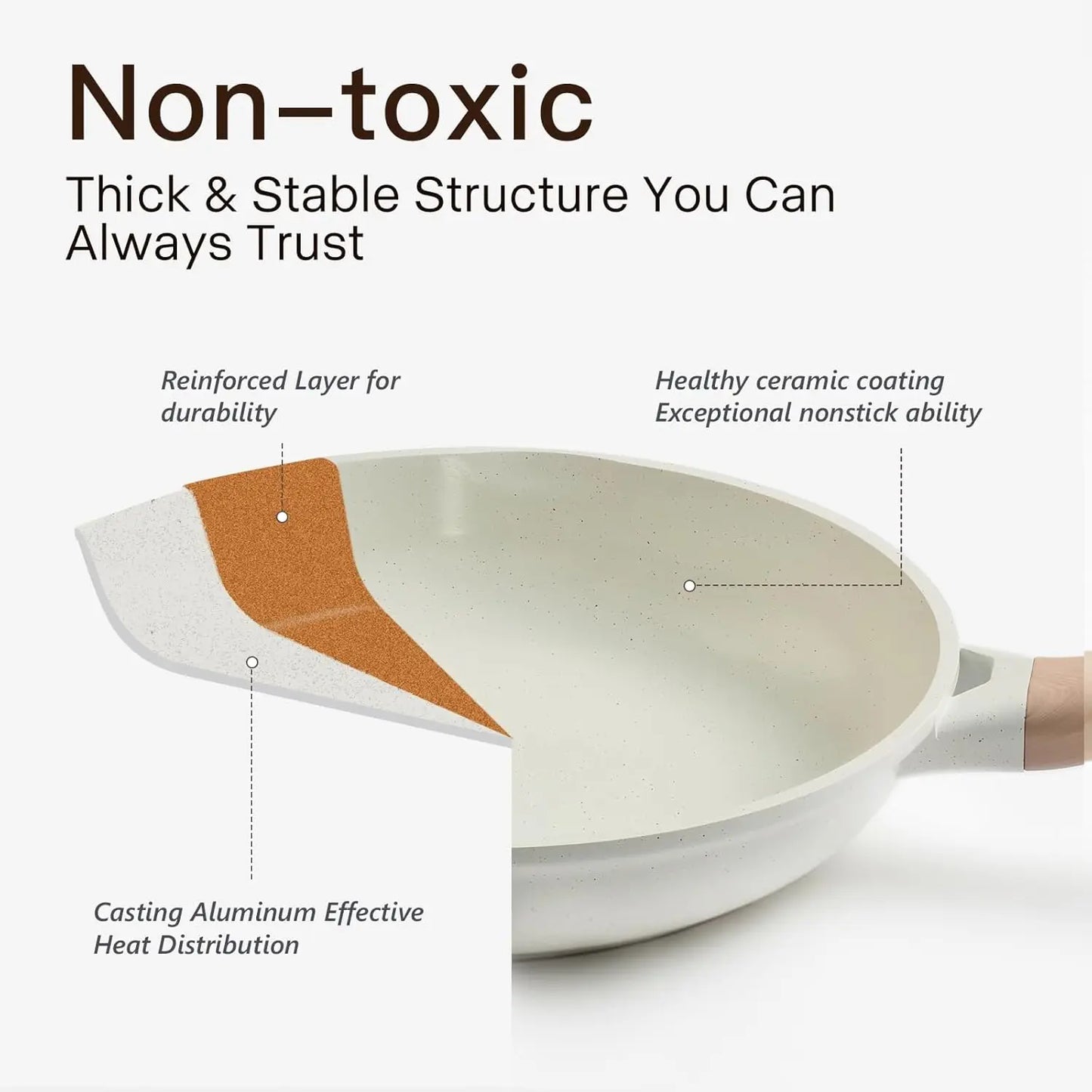 22-Piece Ceramic Cookware Set