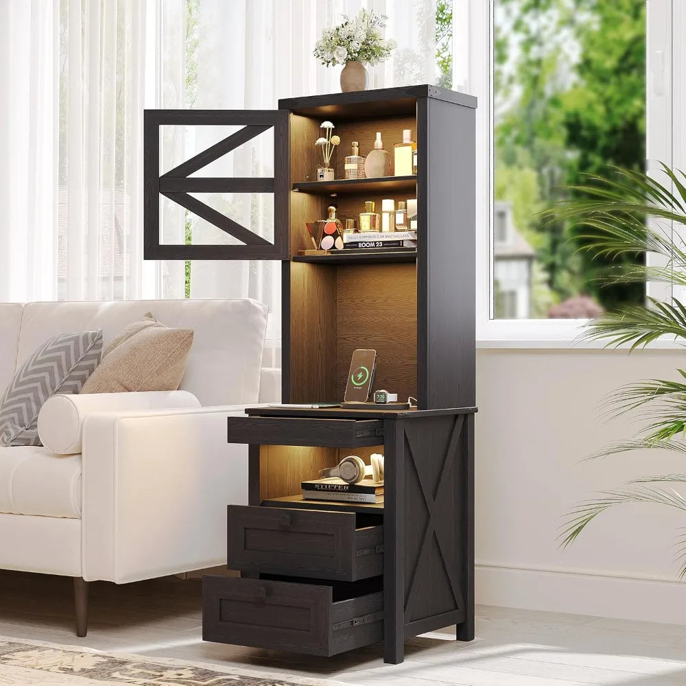 Farmhouse Bedside Nightstand
