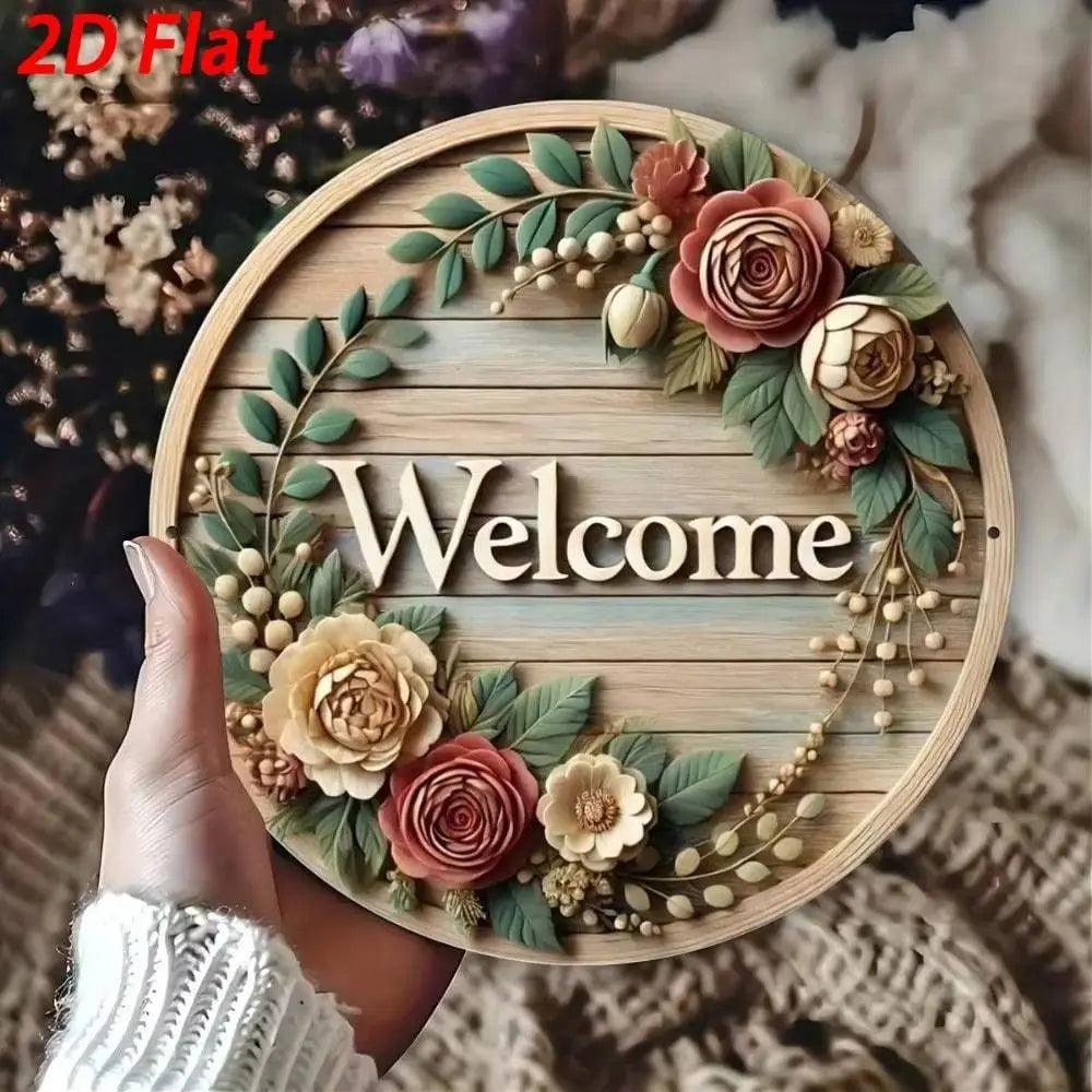 Welcome Signs 8x8 Inch