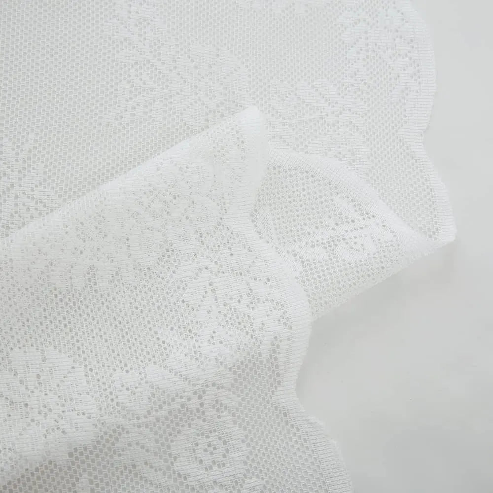 White Lace Sheer Curtains