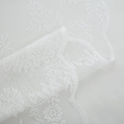 White Lace Sheer Curtains