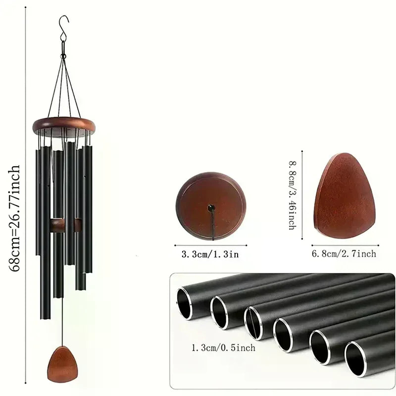 26 Inch Aluminum Pipe Wind Chimes