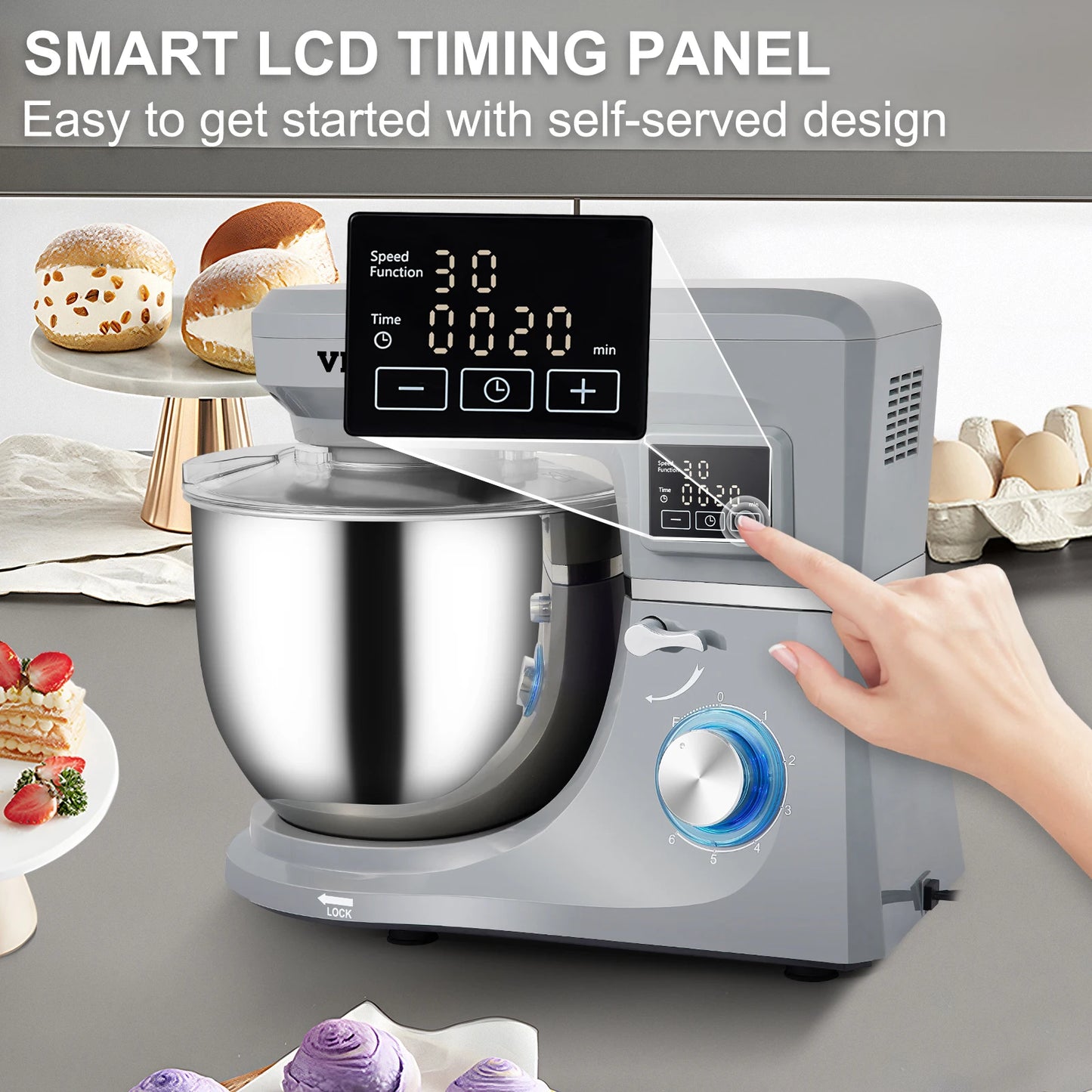 5 IN 1 Stand Multifunctional Electric Mixer