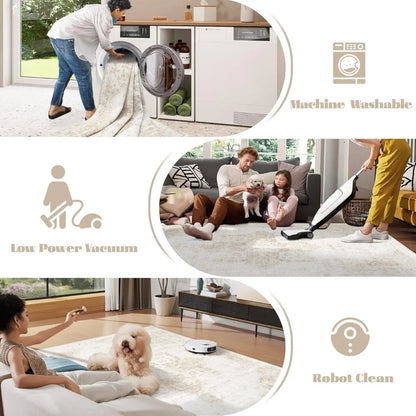 Area Rug, 9x12 Feet, Washable Non-Slip