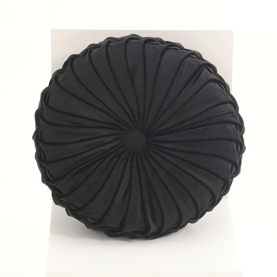 Throw Pillow Hand Sewn Pleated