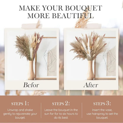 Dried Flowers Bouquet Pampas Reeds