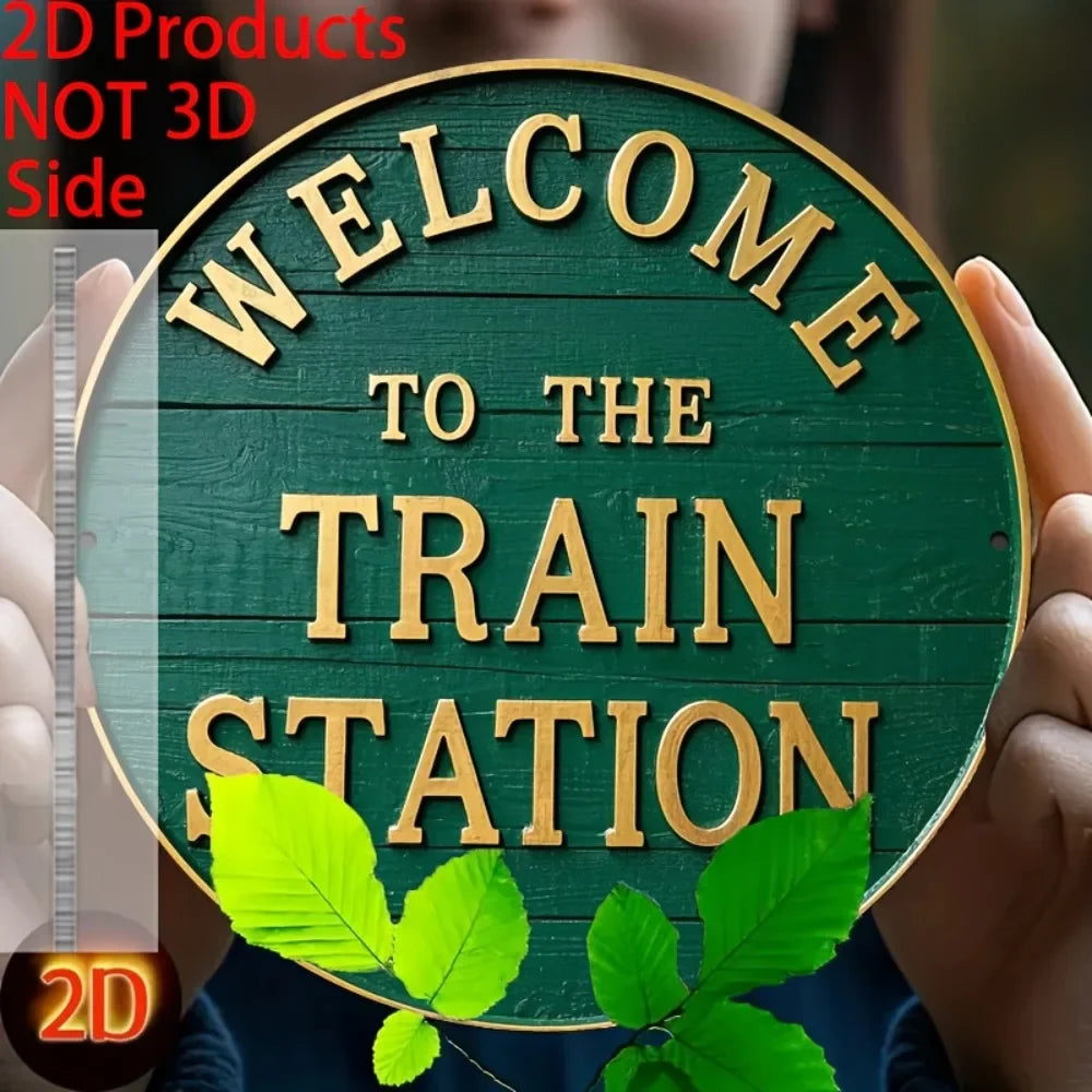 Welcome Signs 8x8 Inch