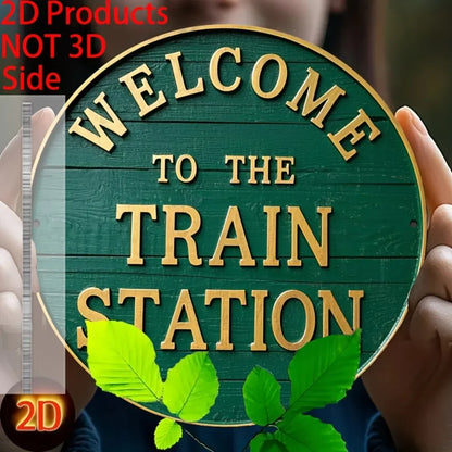 Welcome Signs 8x8 Inch