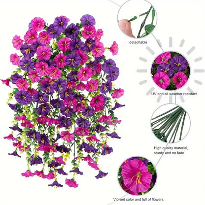 Artificial Morning Glory Hanging Flowers