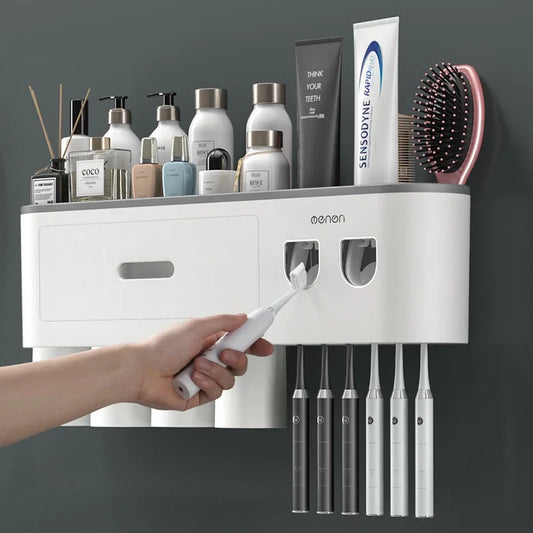 Toothbrush Holder / Toothpaste Dispenser