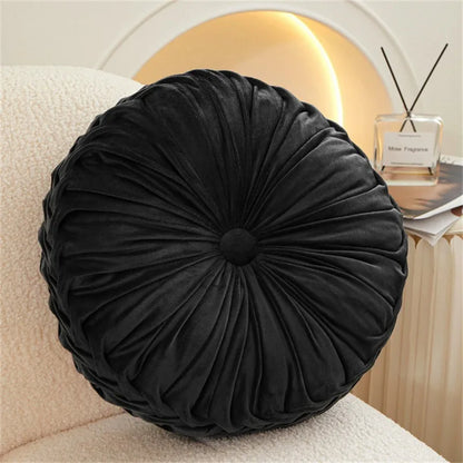 Throw Pillow Hand Sewn Pleated
