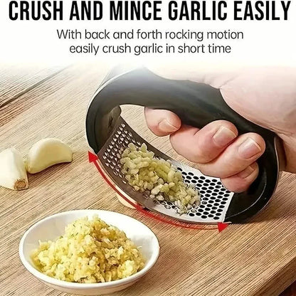 Premium Stainless Steel Garlic Rocker Press