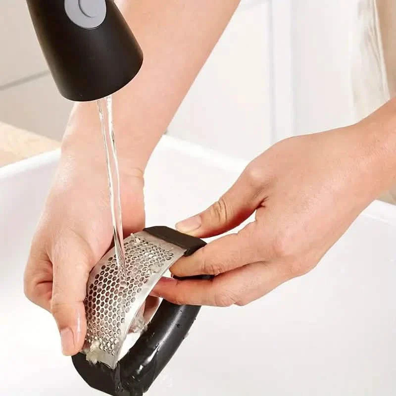 Premium Stainless Steel Garlic Rocker Press
