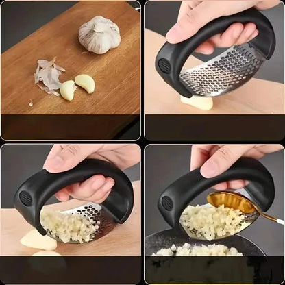 Premium Stainless Steel Garlic Rocker Press