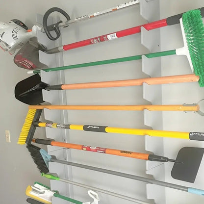 Wall-Mounted Garden Tool Rack