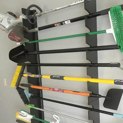 Wall-Mounted Garden Tool Rack