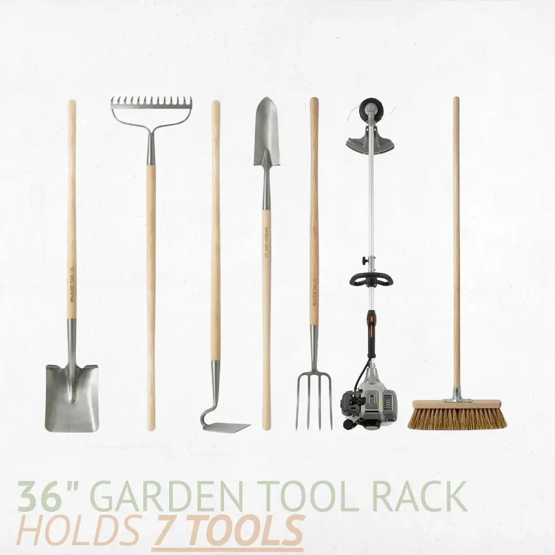 Wall-Mounted Garden Tool Rack