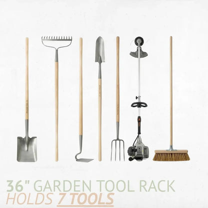 Wall-Mounted Garden Tool Rack